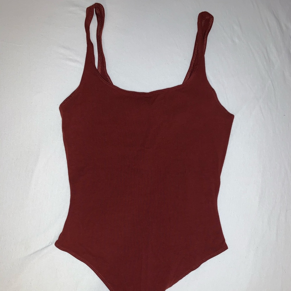 Rusty Red Tank Top Bodysuit